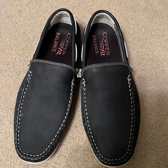 Men's Navy Copper Fit Balance Loafers - Picture 1 of 6